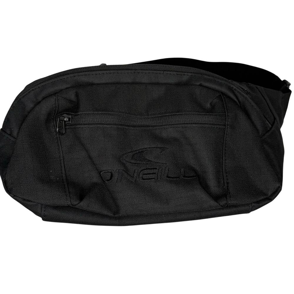 O'Neill Waist Pack Black Teal Fanny Pack Belt Bag Adjustable Travel Y2K